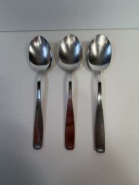 Set‎ of 3 WMF Cromargan Line Stainless Steel Soup Spoons